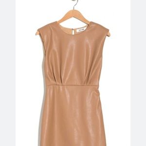 COPY - DO+BE faux leather nude dress size small
